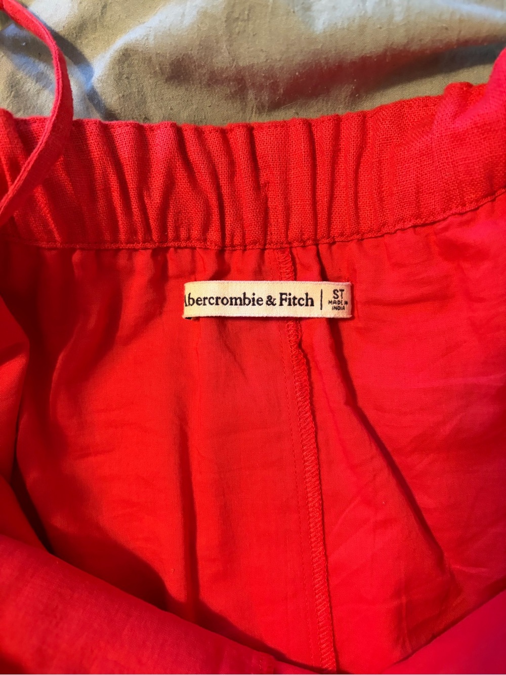 Abercrombie & Fitch Vibrant Red Spaghetti Strap Dress - Picture 3 of 3